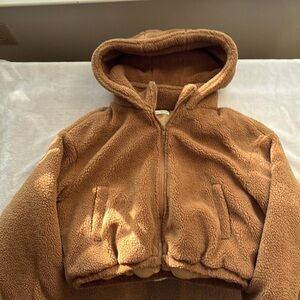 SHEIN teddy zip up jacket